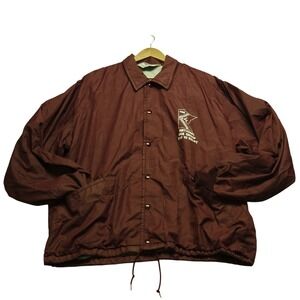 Vintage West Wind Coaches Jacket Mens XL Maroon Minnesota Swimming USA Made